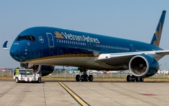 Máy bay A350 của Vietnam Airlines bị xịt lốp