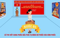 Quy trình bỏ phiếu bầu đại biểu Quốc hội, HĐND ngày 22/5