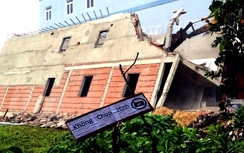 Sập nhà đang xây ở Sài Gòn, chủ cấm chụp hình