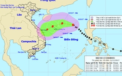 Tin mới nhất về cơn bão số 13 trên biển Đông