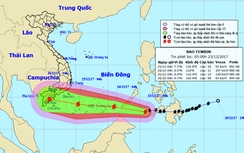 Dự báo thời tiết ngày 23/12: Bão Tembin đang tiến sát biển Đông