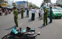 Taxi Mai Linh chạy tốc độ cao gây tai nạn