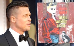 Pax Thiên được Brad Pitt tặng tranh Justin Bieber