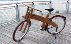 Xe đạp điện bằng gỗ sồi giá 3.500 USD