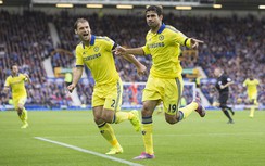 Costa tỏa sáng, Chelsea "đánh tennis" cùng Everton