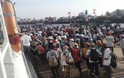 Biển động, hơn 200 hành khách mắc kẹt trên đảo Lý Sơn