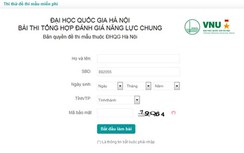 Đại học Quốc gia công bố đề thi mẫu 2015