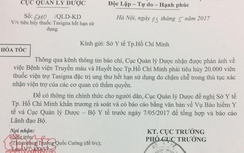 Bộ Y tế thông tin vụ tiêu hủy thuốc điều trị ung thư