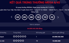 Thêm người trúng xổ số kiểu Mỹ gần 65 tỷ đồng