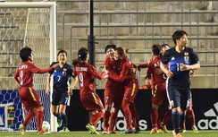 10 phút thủng lưới 4 bàn, tuyển nữ Việt Nam thua đậm Nhật Bản