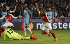 Kết quả trận Monaco vs Man City: Trả giá vì hàng thủ "mơ ngủ"