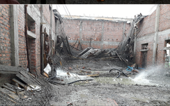 Hải Phòng: Sập công trình nhà văn hóa, 9 người bị thương