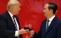 Video: Tổng thống Mỹ Donald Trump dự tiệc chiêu đãi ở Hà Nội