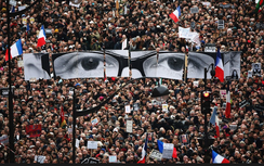 Thế giới qua ảnh sau vụ thảm sát tại Charlie Hebdo