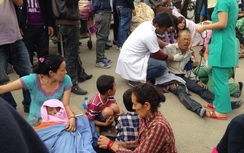 Động đất 7,9 độ richter ở Nepal, ít nhất 150 người thương vong