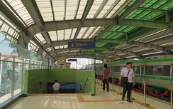 Cận cảnh nhà ga đường sắt Cát Linh-Hà Đông ngày đầu mở cửa