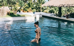 Hoa hậu Kỳ Duyên diện bikini khoe dáng gợi cảm