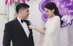 Hoa hậu Kỳ Duyên chăm chút cho anh trai trong lễ cưới