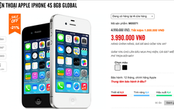 iPhone 4S 8GB chính hãng giảm tiếp 1 triệu đồng