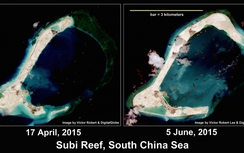 Trung Quốc bồi đắp đá Subi được 74%