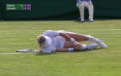 Tay vợt nữ chấn thương kinh hoàng tại Wimbledon 2017