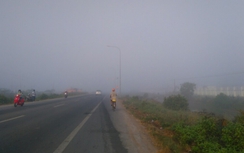 Sương mù xuất hiện dày đặc ở Bạc Liêu
