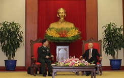 Tổng Bí thư Nguyễn Phú Trọng tiếp Bộ trưởng Quốc phòng Trung Quốc