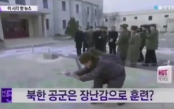 Video: Ông Kim Jong-un xem lính Triều Tiên tập trận máy bay giấy