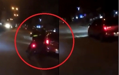 Video: Bị đâm ngã, CSCĐ Hạ Long truy đuổi xe điên như phim