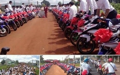 Màn rước dâu bằng 90 xe Exciter gây xôn xao Bình Phước