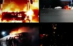 Video: Báo động ô tô bất ngờ cháy khi đang lưu thông