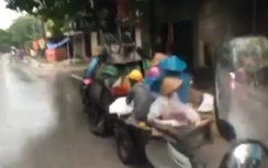 Video:"5 anh em" trên chiếc xe trộn bê tông gây náo loạn Bắc Ninh