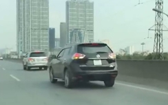 Video: 5 ôtô "rủ nhau" đi lùi đường trên cao vành đai 3