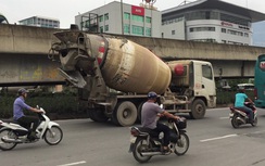 Xe bồn nườm nượp đường Phạm Hùng khung giờ cấm