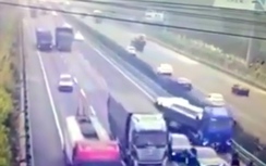 Video: Ô tô đâm nhau kinh hoàng trên cao tốc vì 3 con cừu