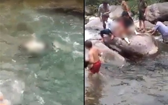 Chụp ảnh tại suối Nước Vàng, hai phụ nữ chết đuối thương tâm