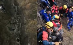 Video: Du khách nữ rơi kinh hoàng từ vách núi Vạn Lý Trường Thành