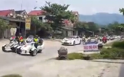Choáng với dàn siêu xe khủng rước dâu ở Hà Tĩnh