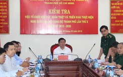 Ông Đinh La Thăng làm việc với Bộ đội Biên phòng TPHCM