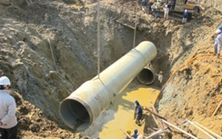 Công ty Trung Quốc trúng thầu cung cấp đường ống nước sông Đà