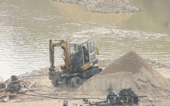Xử nghiêm khai thác cát trái phép gây mất ATGT tại Bắc Giang
