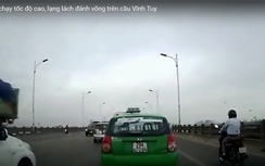 Taxi Mai Linh "đi ẩu", gây nguy hiểm cho người đi đường