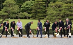 Video: Các nhà lãnh đạo G7 tạo dáng để chụp ảnh