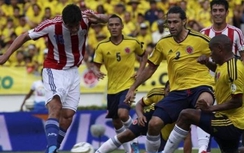 Colombia - Paraguay (2-1): Giành vé sớm vào Tứ kết