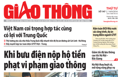 Báo Giao thông 14/9: Nộp phạt qua bưu điện, tàu vỏ thép vươn khơi