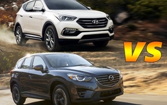 Chọn Hyundai Santa Fe bản thường hay Mazda CX-5 bản cao cấp?