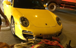 Porsche 911 Carrera “sứt đầu mẻ trán” trên phố Minh Khai