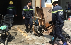 Cháy cửa hàng dịch vụ vệ sinh ở quận Gò Vấp