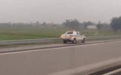 Xe CSGT chạy ngược chiều cao tốc đúng hay sai?