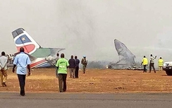 Máy bay chở 44 người rơi ở Nam Sudan
